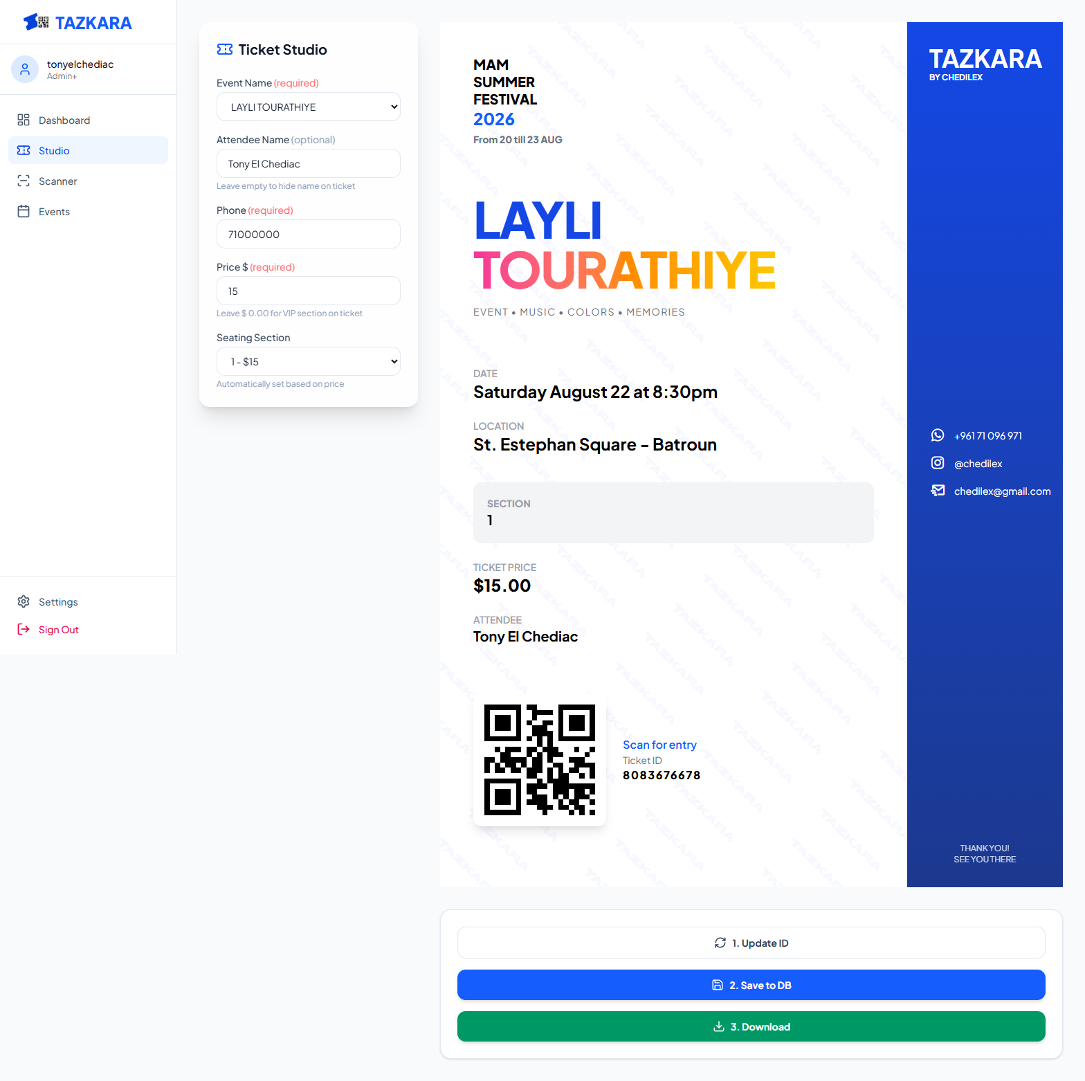 Tazkara Ticketing Platform